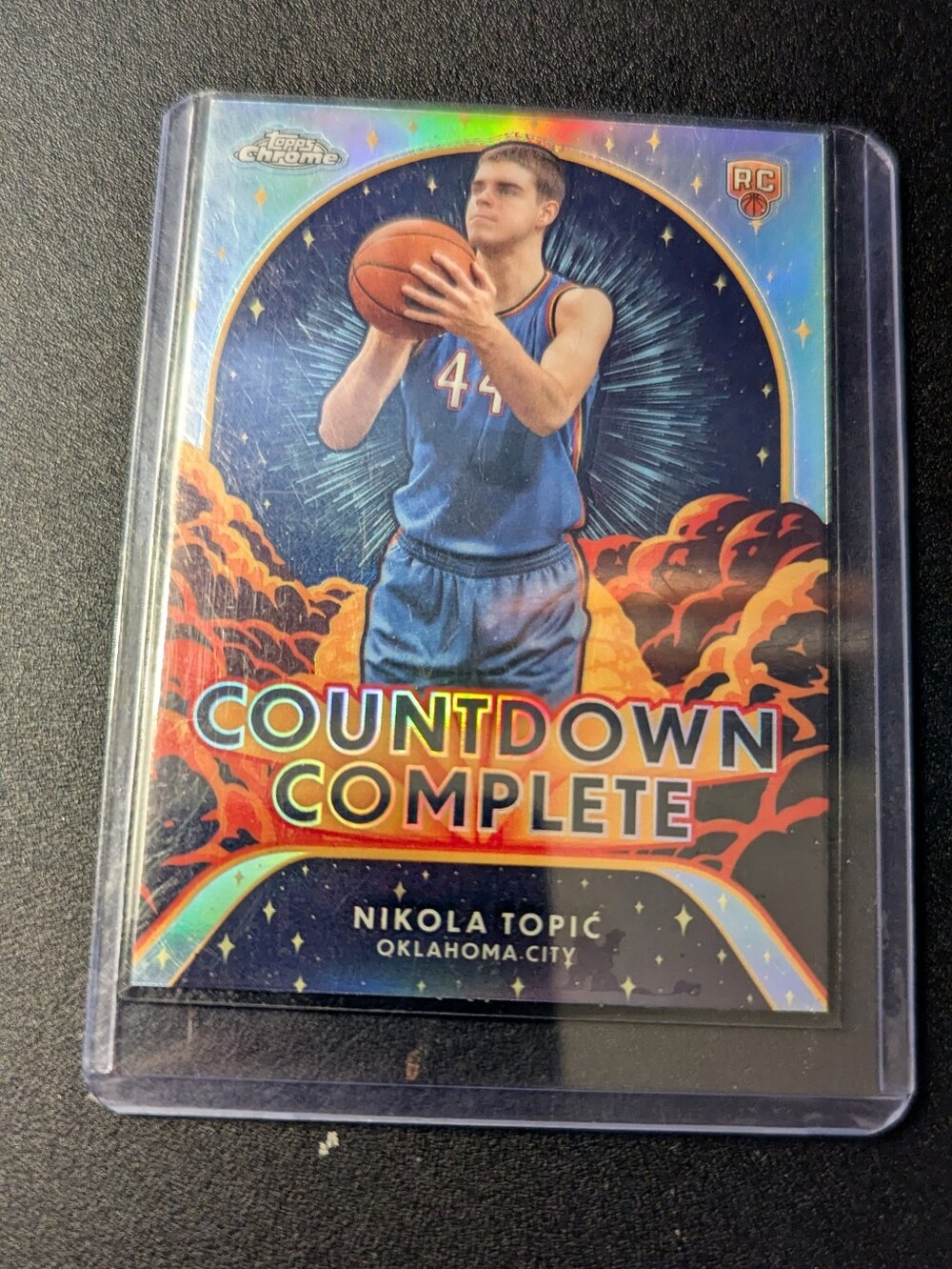 Topps Chrome Nikola Topic Countdown Complete Basketball Rookie Card - Blue